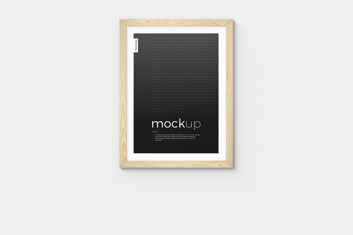 Framed Picture Mockup, a Print Template by KIPET (Photo 9 of 14)