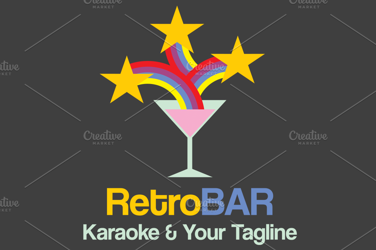 Retro Bar Logo Template, a Branding & Logo Template by Minhocossauro Emporium (Photo 1 of 2)