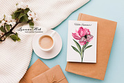 Peonies with Butterflies, an Illustration by Leonaa art (Thumbnail 2 of 10)