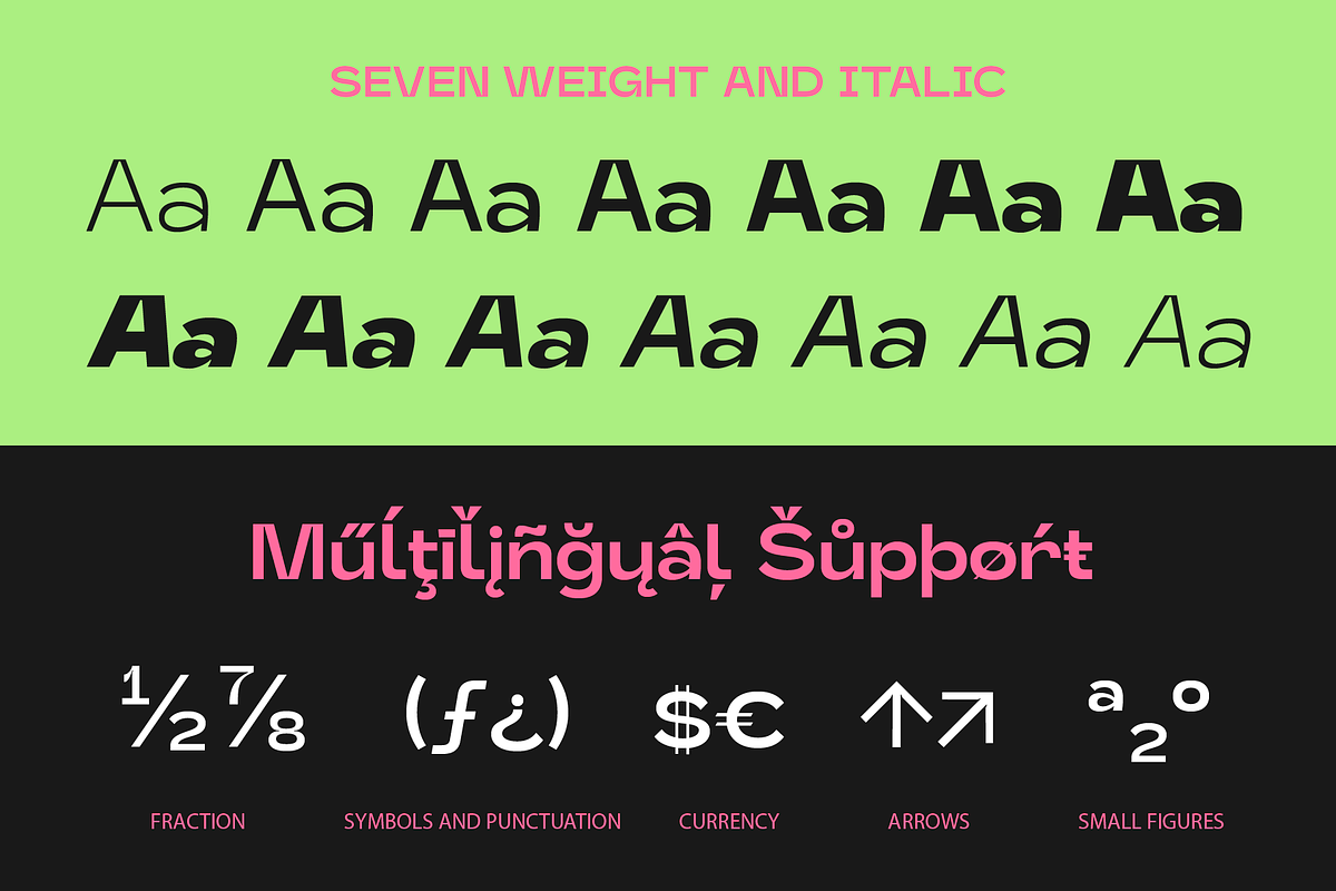 Matio | Font Family, a Sans Serif Font by Larin Type Co. (Photo 4 of 14)