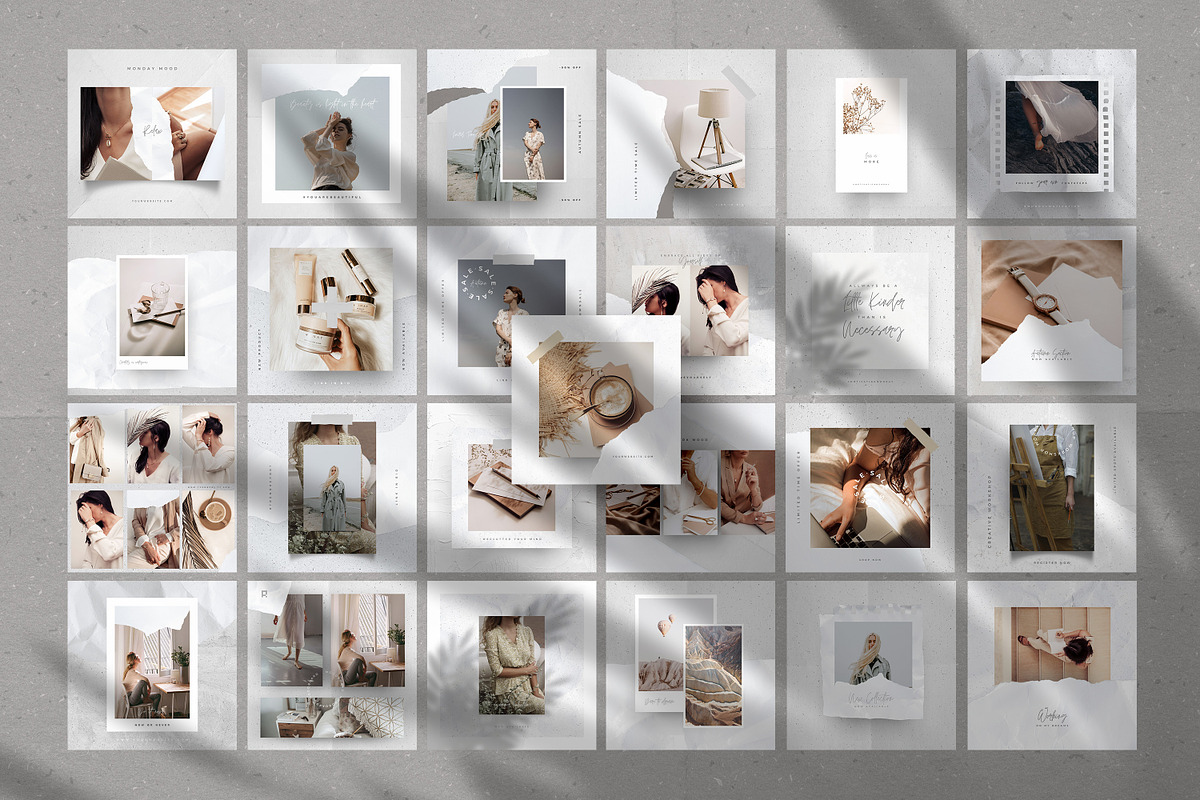 CANVA Paper Social Media Templates, a Social Media Template by AndrewPixel (Photo 10 of 11)