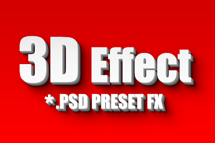 Photoshop's - RM 3D Extrude FX PSD