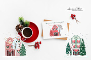 Christmas Magic Clip Art Collection, a Seasonal Illustration by Leonaa art (Thumbnail 9 of 11)