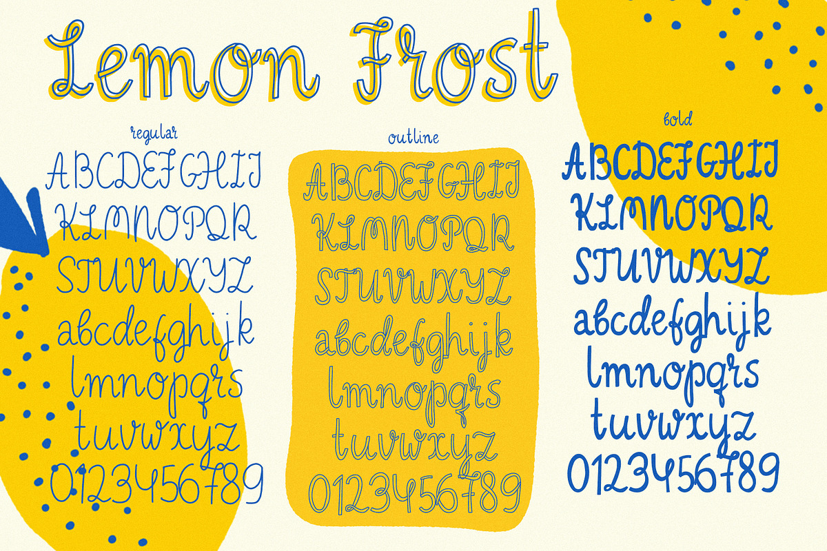 Lemon Frost  Playful Font TRIO, a Handwritten Font by AnMark (Photo 16 of 17)