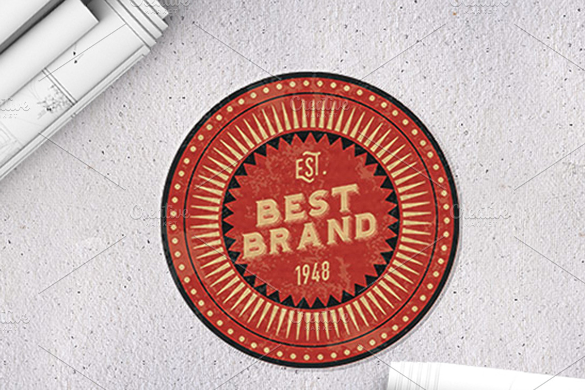 14 Vintage Badge Logos Version 2, a Branding & Logo Template by Graphicgo (Photo 2 of 9)