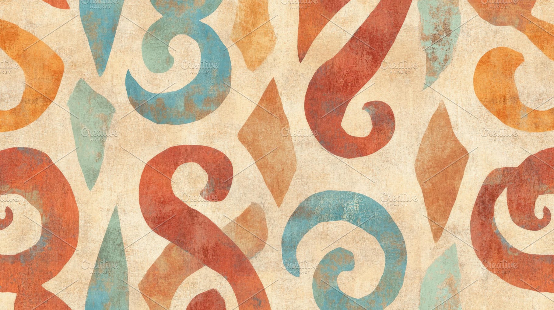 Layered African textile pattern with, a Photo by Dvoevnore photos