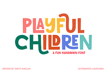 Playful Children - Fun Handrawn Font