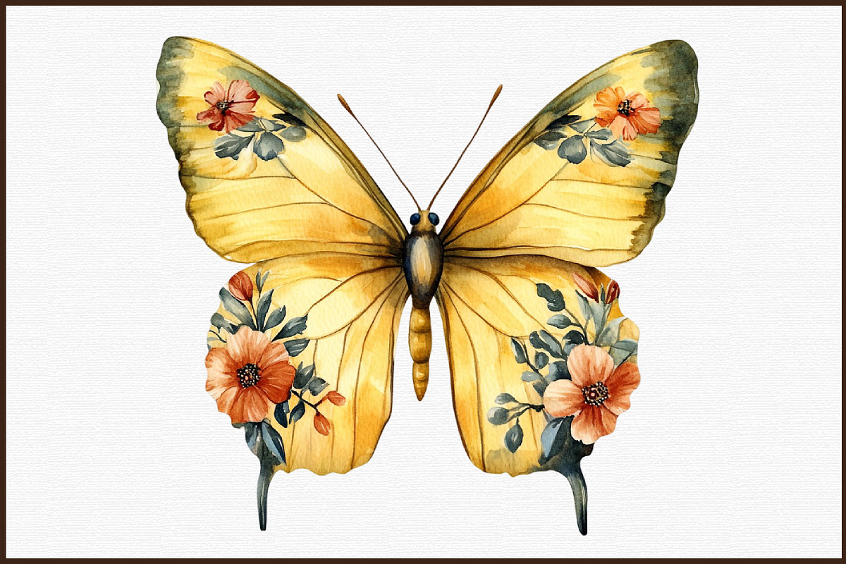 Yellow Chinoiserie Mothers Day Clipa, an Illustration by Sublimation Artist (Photo 3 of 6)