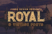 Royal - Vintage Style Font, a Font by JumboDesign (Thumbnail 1 of 6)