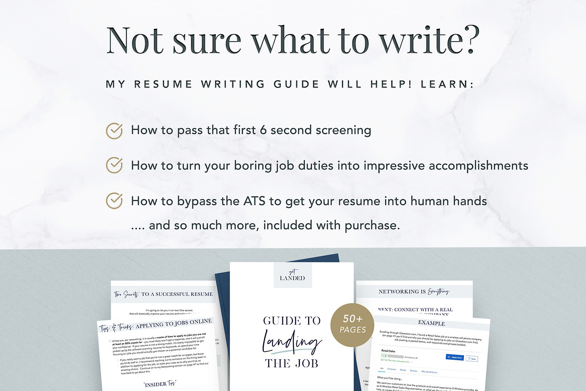 Modern ATS Resume Template for Word, a Resume Template by Get Landed (Photo 9 of 10)