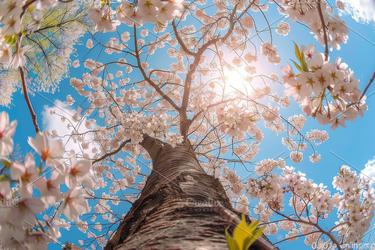 98 Trees view from below, a Nature Photo by Handmadefont (Photo 30 of 98)