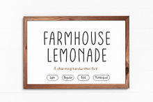 Farmhouse Lemonade, Tall Skinny Font