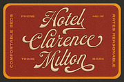 Elite Citadel Vintage Script, a Script Font by Letterhend Studio (Thumbnail 3 of 8)