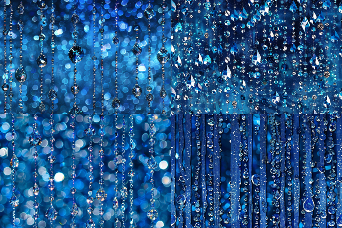 Blue Dripping Glitter Patterns, a Pattern Graphic by PrintablesByFranklyn (Photo 4 of 6)