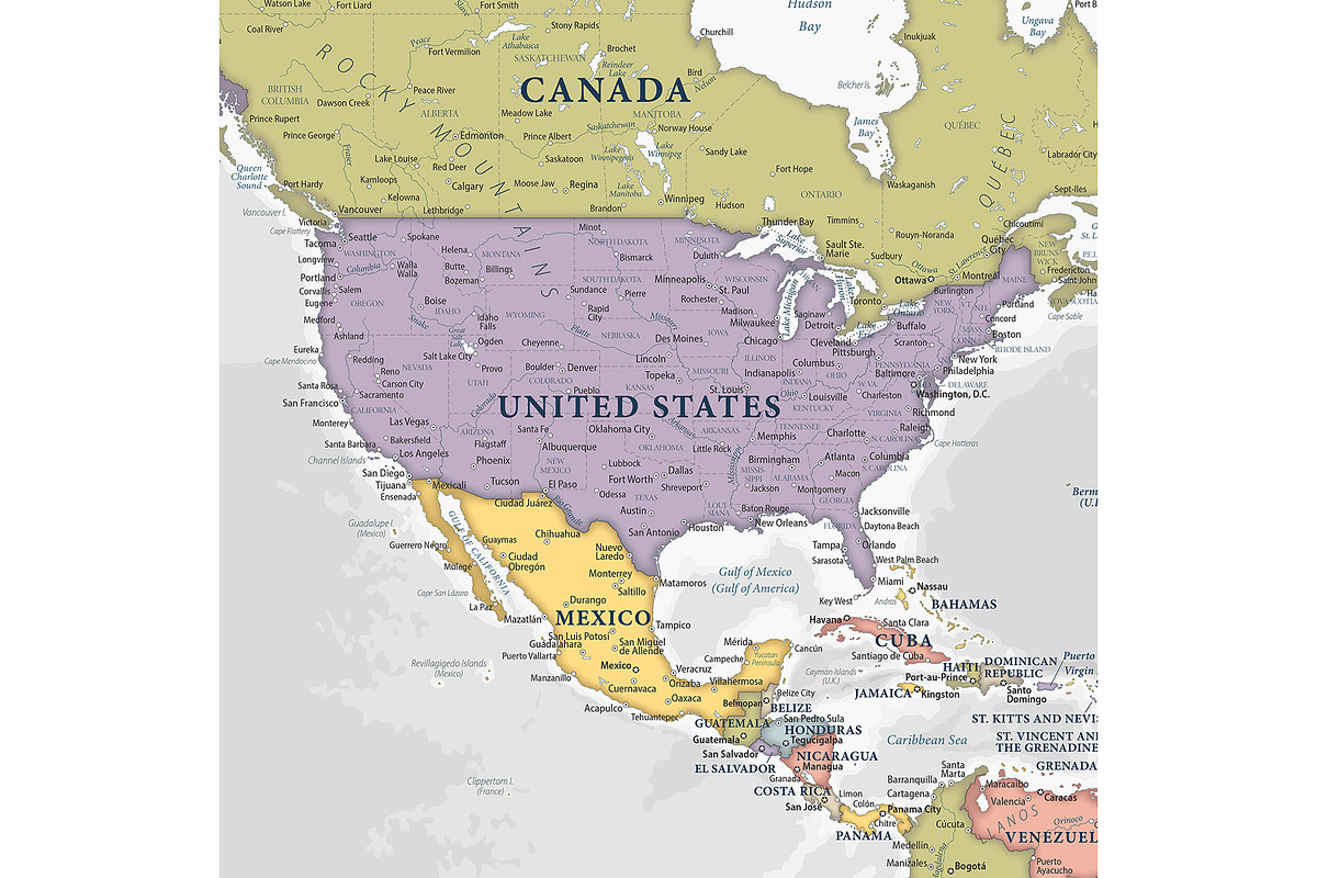 Vector World Map - Pacific View, a Graphic by PorcuPen Works (Photo 4 of 6)