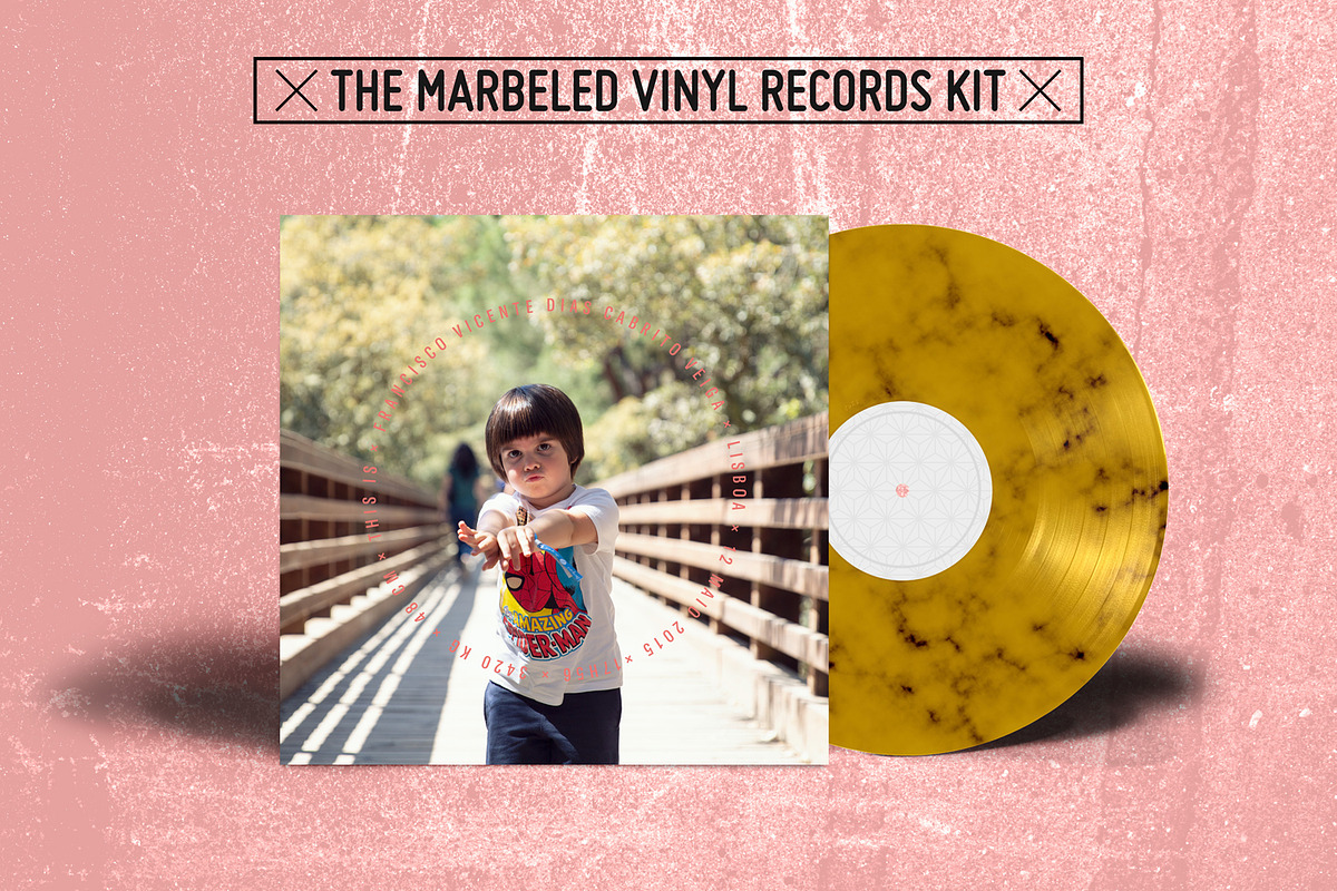 20 Marbled Vinyl Records - Mockup, a Product Mockup by this is awsm (Photo 19 of 23)