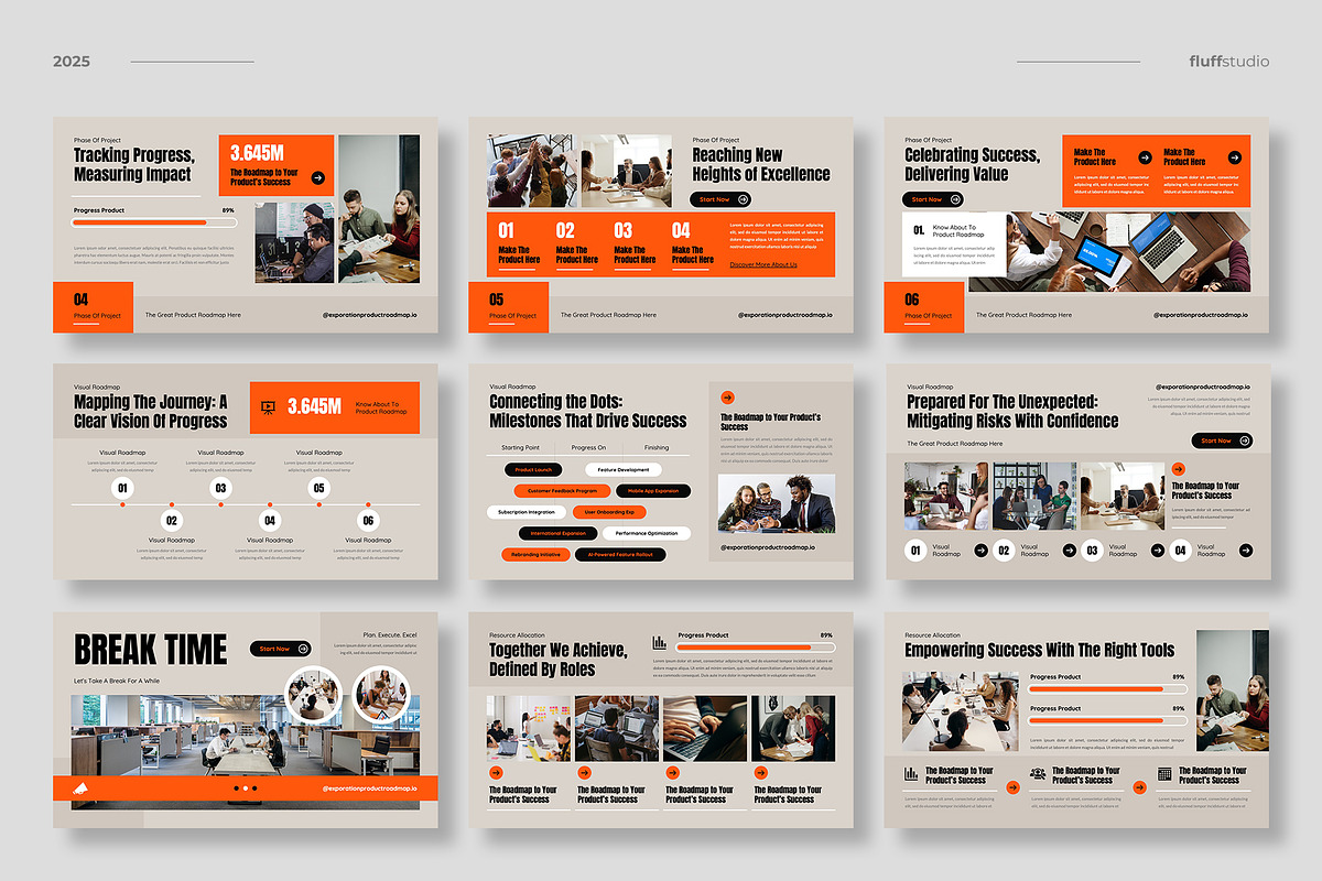 Product Roadmap Keynote Template, a Presentation Template by fluffstudio (Photo 3 of 4)