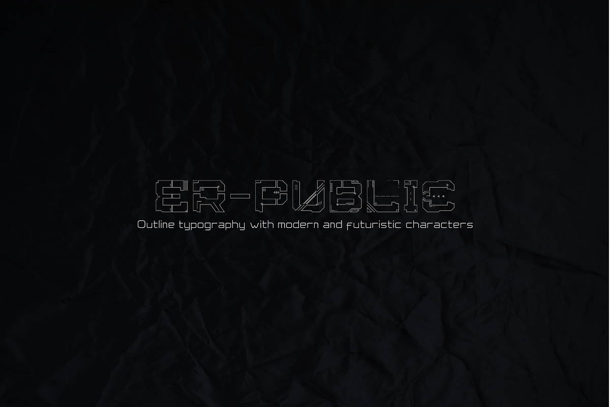 er-public font, a Sans Serif Font by gREyPUBLIC (Photo 1 of 3)