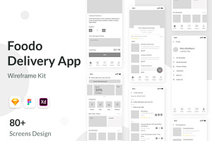 Foodo - Delivery Design Wireframe