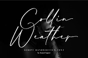 Collin Weather | Handwritten Font, a Script Font by HanzelSpace Studio (Thumbnail 1 of 10)