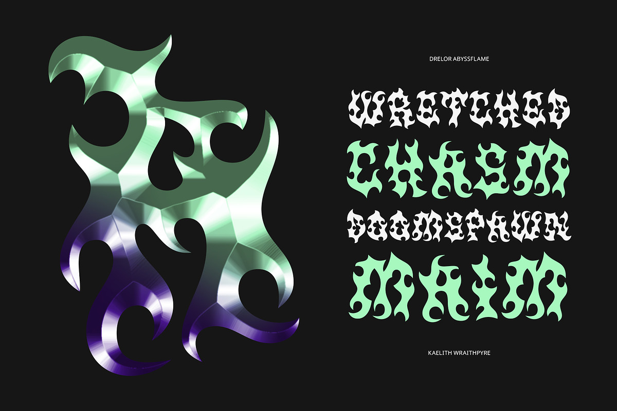CS Morbid – Black Metal Font, a Blackletter Font by Craft Supply Co. (Photo 4 of 8)