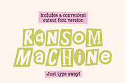 Ransom Machine, a Handwritten Font by ReveryWorks (Thumbnail 9 of 14)