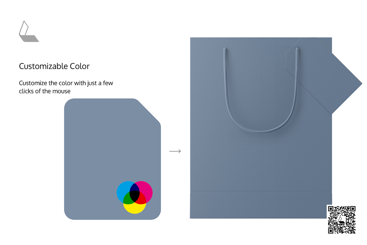 Paper Bag With Tag Mockup PSD, a Mockup by Karma (Photo 4 of 8)