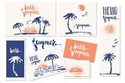 Beach scenes set, a Seasonal Illustration by katya.bogina (Thumbnail 3 of 6)