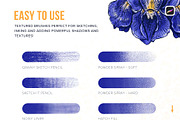33 Textured Finish Procreate Brushes, a Brush Add-On by Riveros Illustration (Thumbnail 3 of 10)