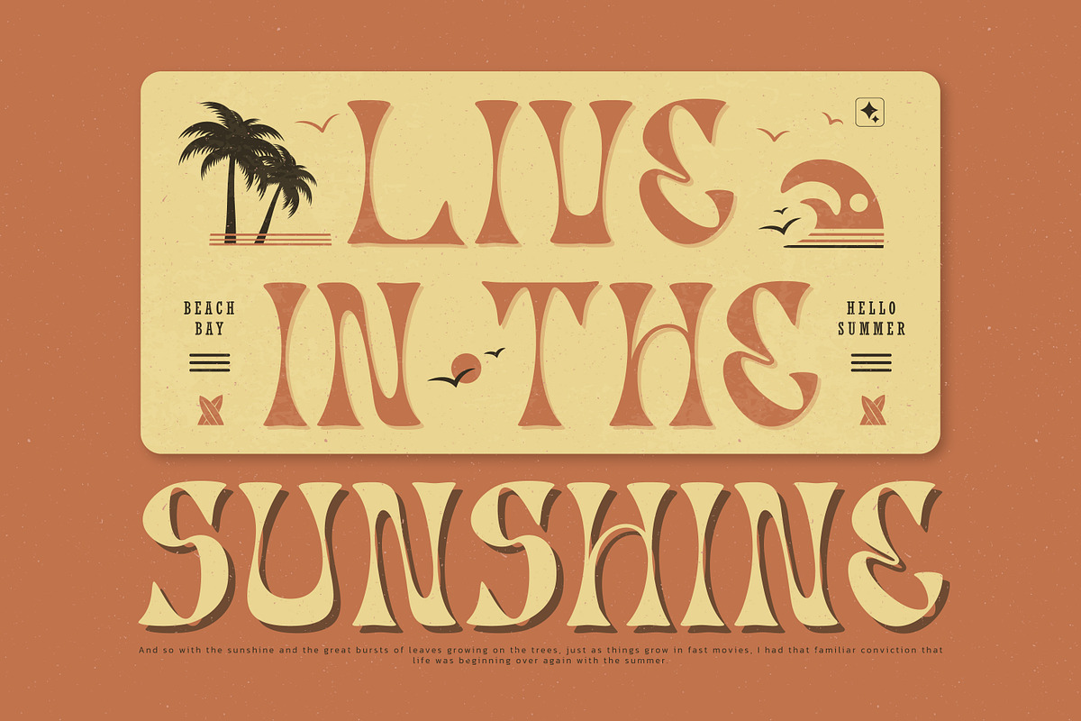 Summer Top Display Typeface, a Serif Font by infernostudio3 (Photo 6 of 11)