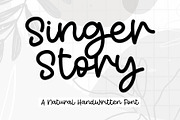 Singer Story, a Handwritten Font by Letterafa Studio (Thumbnail 1 of 7)