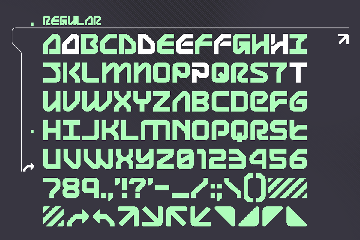 LUNA PARC Futuristic Font preview 4