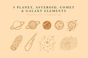 Celestial Art - Sun Moon Stars Space, a Texture Illustration by Rough Edges Supply Co. (Thumbnail 3 of 12)