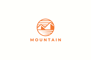 Mountain Logo template, a Branding & Logo Template by yopie