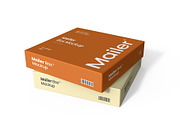 Cardboard Mailer Box Mockup PSD, a Product Mockup by graphypix (Thumbnail 1 of 4)