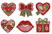 Valentine's Embroidery Clipart, an Illustration by Dream Creation (Thumbnail 7 of 7)