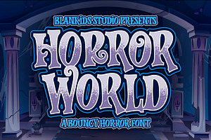 Horror World A Bouncy Horror Font