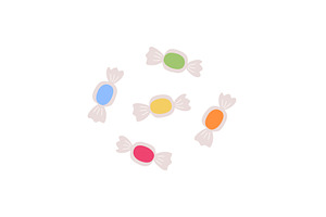 Colorful round wrapped candy logo, a Nature Photo by Nadzin