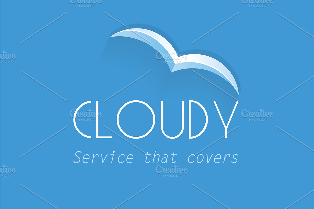 Cloudy Logo, a Branding & Logo Template by PSDFY (Photo 1 of 3)