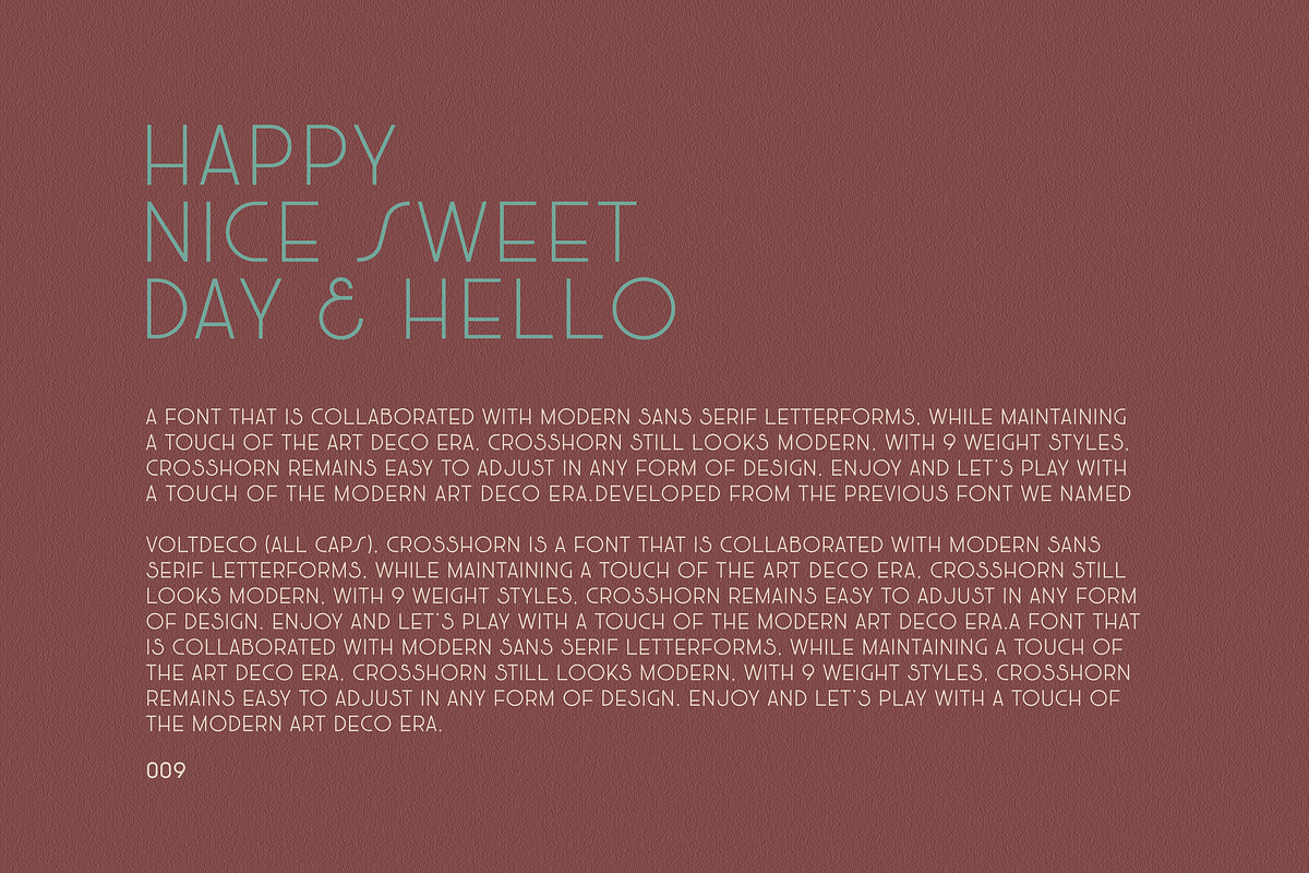 CROSSHORN, a Sans Serif Font by OWL KING (Photo 8 of 12)