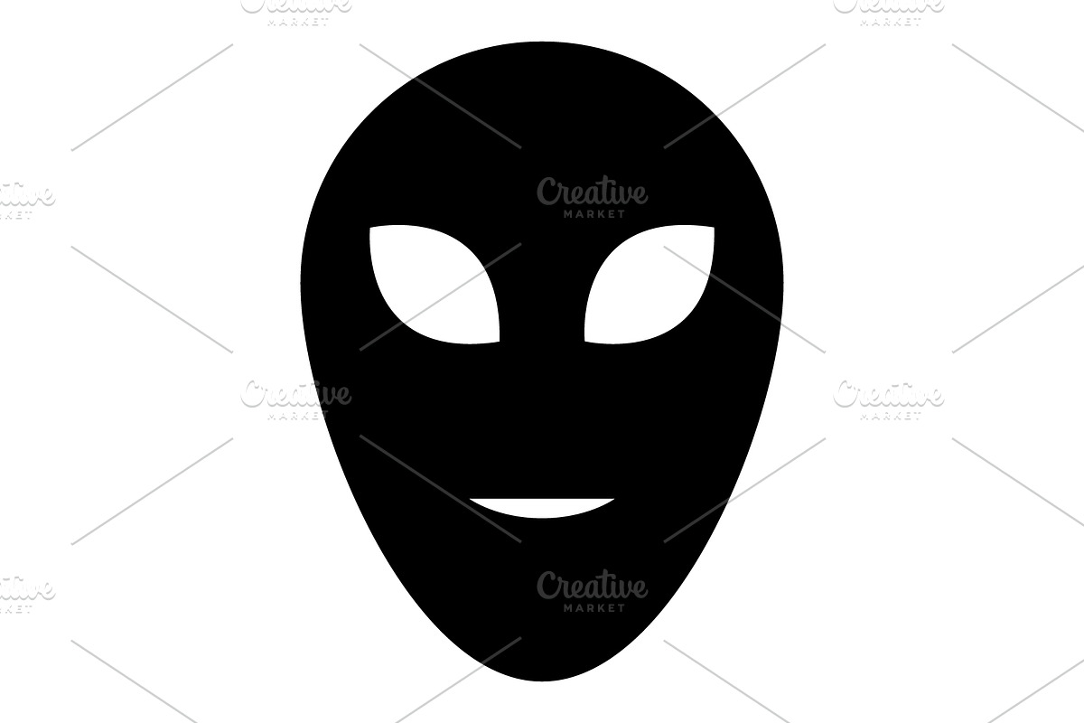 Alien head, an Icon by Mark1987