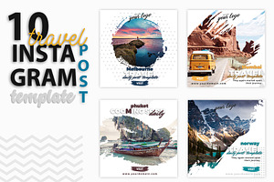 instagram Post Template-Travel