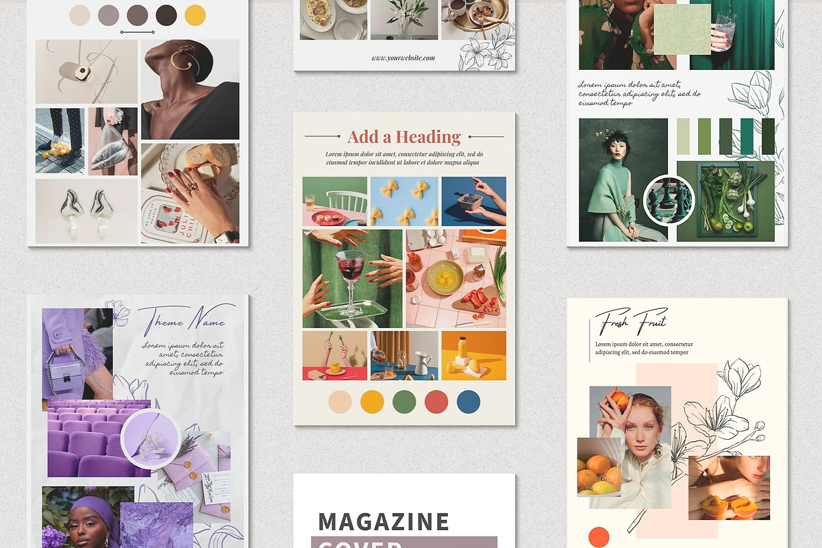 20 Mood Board Templates on Canva, a Presentation Template by DesignbySamVN (Photo 2 of 7)