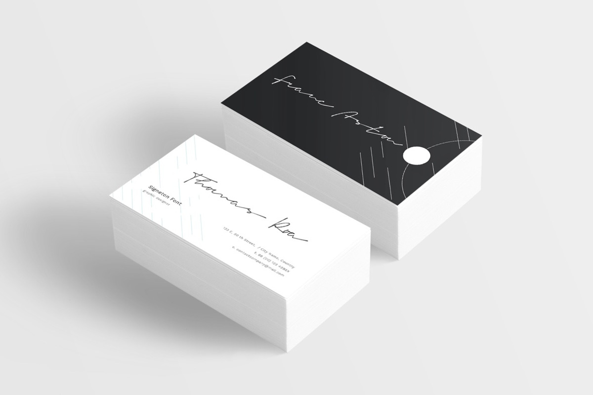 Signeton Signature Font preview 3