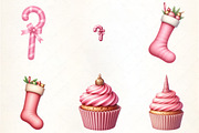 Baby’s 1st Pink Christmas Clipart, an Illustration by CrexoraLab (Thumbnail 5 of 5)