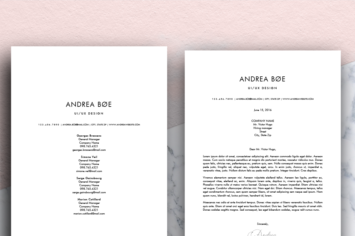 Minimalist Resume (MS Word) | Andrea, a Resume Template by Priiiiiiiiiiiiiint ! (Photo 2 of 2)