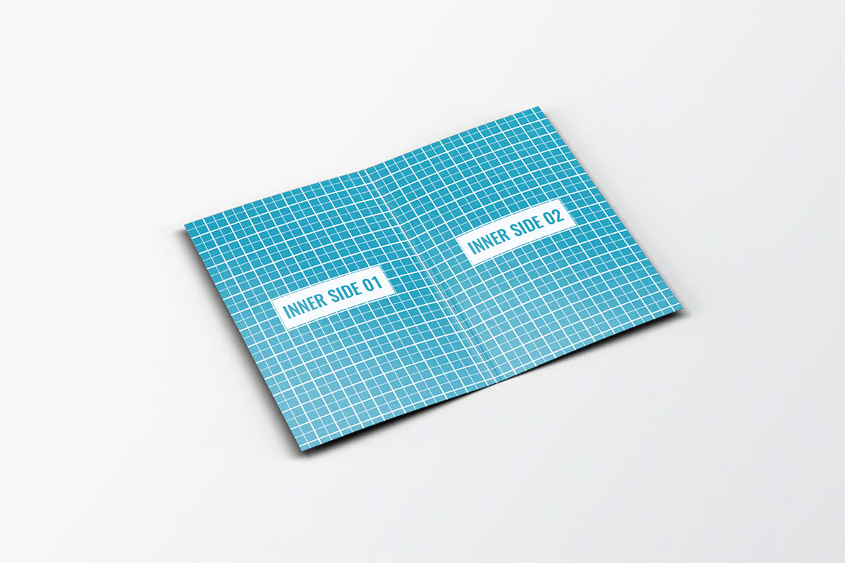 Vertical Folded Business Card Mockup, an Advertising Mockup by DesignRushMarket (Photo 4 of 6)