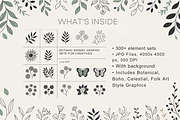 Botanic Whimsy Graphic Designs, a Background Graphic by Daffodil Dream Studio (Thumbnail 3 of 9)