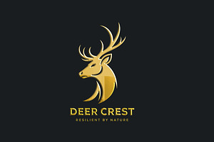 Deer Logo. Resilient & Wild logo, a Branding & Logo Template by Master Design