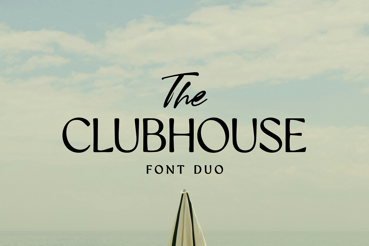 The Clubhouse Font Duo, a Handwritten Font by gafaroff studio (Photo 1 of 8)